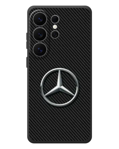 Чехол для Samsung Galaxy S26 Ultra с картинкой «Карбоновый Mercedes стиль» Чехол для Samsung Galaxy S26 Ultra с картинкой «Карбоновый Mercedes стиль»