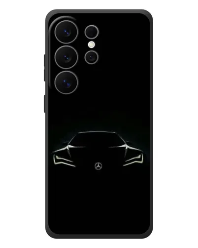 Чехол для Samsung Galaxy S26 Ultra с картинкой «Mercedes — силуэт авто» Чехол для Samsung Galaxy S26 Ultra с картинкой «Mercedes — силуэт авто»