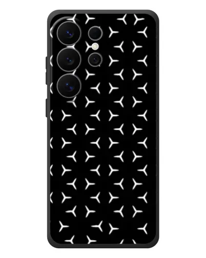 Чехол для Samsung Galaxy S26 Ultra с картинкой «Mercedes паттерн звезд» Чехол для Samsung Galaxy S26 Ultra с картинкой «Mercedes паттерн звезд»