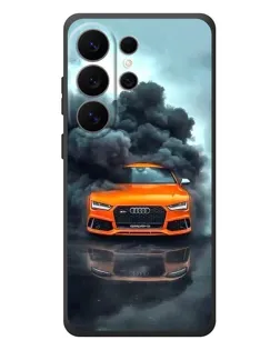 Чехол для Samsung Galaxy S26 Ultra с картинкой «Audi в облаках дыма»