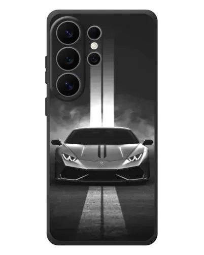 Чехол для Samsung Galaxy S26 Ultra с картинкой «Lamborghini симметрия дорог»