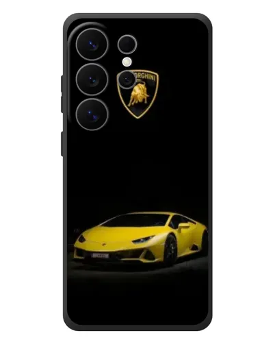 Чехол для Samsung Galaxy S26 Ultra с картинкой «Lamborghini желтый акцент»