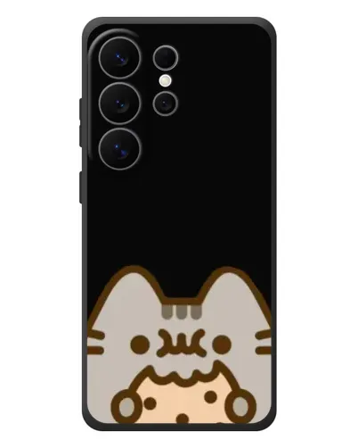 Чехол для Samsung Galaxy S26 Ultra с картинкой «Пушин на черном»