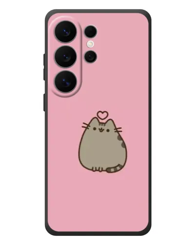 Чехол для Samsung Galaxy S26 Ultra с картинкой «Pusheen сердце»