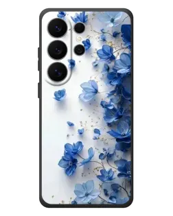 Чехол для Samsung Galaxy S26 Ultra с картинкой «Голубой цветочный каскад» Чехол для Samsung Galaxy S26 Ultra с картинкой «Голубой цветочный каскад»