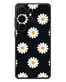 Чехол для Samsung Galaxy S26 Ultra с картинкой «Ромашки на черном» Чехол для Samsung Galaxy S26 Ultra с картинкой «Ромашки на черном»