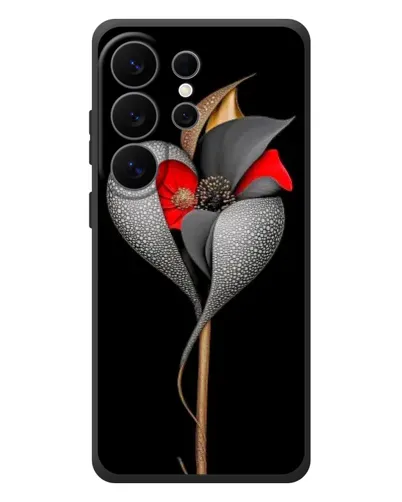 Чехол для Samsung Galaxy S26 Ultra с картинкой «Серебряный фантазийный цветок» Чехол для Samsung Galaxy S26 Ultra с картинкой «Серебряный фантазийный цветок»