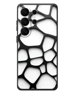 Чехол для Samsung Galaxy S26 Ultra с картинкой «Белая объемная сетка» Чехол для Samsung Galaxy S26 Ultra с картинкой «Белая объемная сетка»