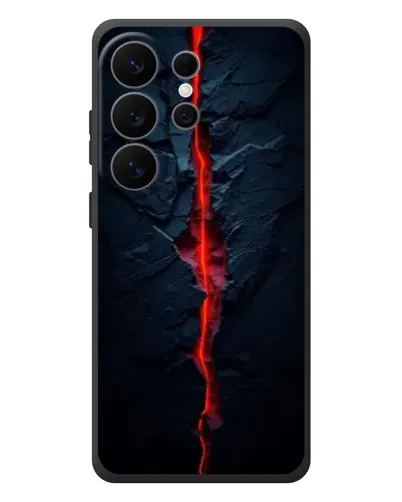 Чехол для Samsung Galaxy S26 Ultra с картинкой «Kрасная лавовая трещина»