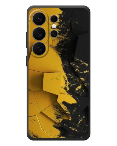 Чехол для Samsung Galaxy S26 Ultra с картинкой «Золотые осколки геометрии»