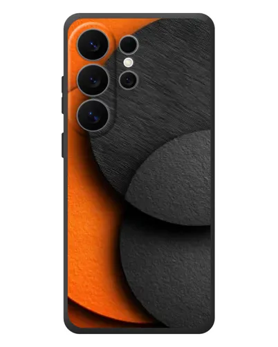 Чехол для Samsung Galaxy S26 Ultra с картинкой «Геометрия оранжевых кругов»