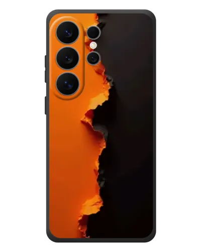 Чехол для Samsung Galaxy S26 Ultra с картинкой «Оранжевый разлом»