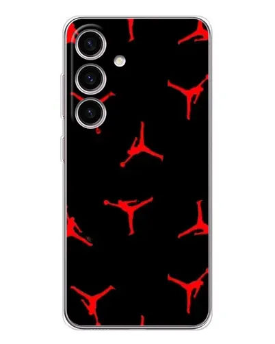 Чехол для Samsung Galaxy S26 с картинкой «Jordan Red Pattern»