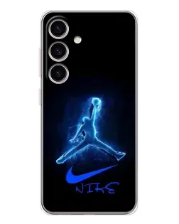 Чохол для Samsung Galaxy S26 з картинкою «Jordan Neon Blue» Чохол для Samsung Galaxy S26 з картинкою «Jordan Neon Blue»