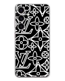 Чехол для Samsung Galaxy S26 с картинкой «Черно-белый узор LV» Чехол для Samsung Galaxy S26 с картинкой «Черно-белый узор LV»