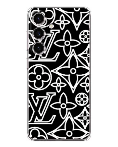 Чехол для Samsung Galaxy S26 с картинкой «Черно-белый узор LV» Чехол для Samsung Galaxy S26 с картинкой «Черно-белый узор LV»