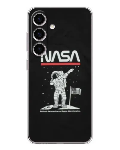 Чехол для Samsung Galaxy S26 с картинкой «NASA — шагаем по Луне» Чехол для Samsung Galaxy S26 с картинкой «NASA — шагаем по Луне»
