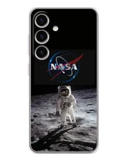 Чехол для Samsung Galaxy S26 с картинкой «Астронавт на Луне»