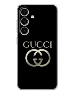 Чехол для Samsung Galaxy S26 с картинкой «Gucci — золото на черном» Чехол для Samsung Galaxy S26 с картинкой «Gucci — золото на черном»