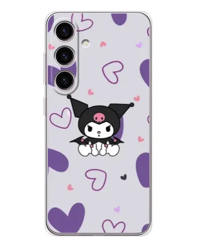 Чехол для Samsung Galaxy S26 с картинкой «Kuromi и лавандовые сердца» Чехол для Samsung Galaxy S26 с картинкой «Kuromi и лавандовые сердца»