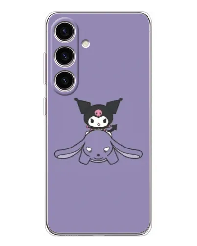 Чехол для Samsung Galaxy S26 с картинкой «Kuromi на лиловом фоне» Чехол для Samsung Galaxy S26 с картинкой «Kuromi на лиловом фоне»