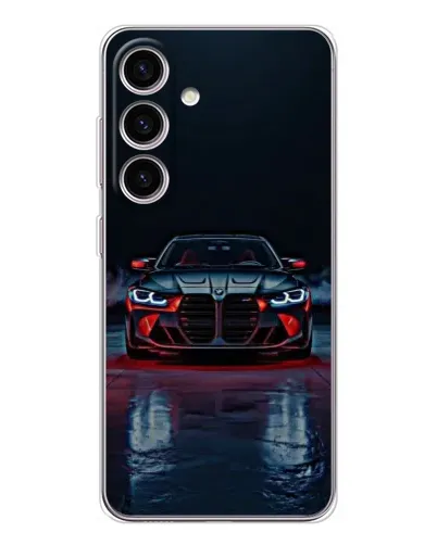 Чехол для Samsung Galaxy S26 с картинкой «BMW на мокрой дороге»