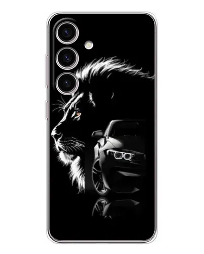 Чехол для Samsung Galaxy S26 с картинкой «BMW и лев»