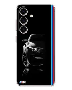 Чехол для Samsung Galaxy S26 с картинкой «Силуэт BMW в темноте»