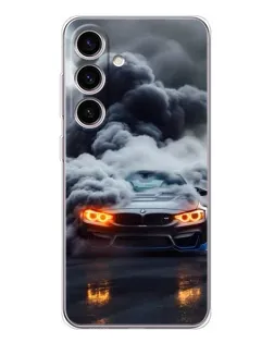 Чехол для Samsung Galaxy S26 с картинкой «BMW в дыму»