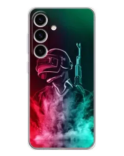 Чехол для Samsung Galaxy S26 с картинкой «PUBG — огненный воин» Чехол для Samsung Galaxy S26 с картинкой «PUBG — огненный воин»
