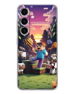 Чехол для Samsung Galaxy S26 с картинкой «Стив на ферме»