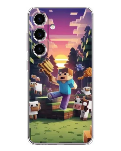Чехол для Samsung Galaxy S26 с картинкой «Стив на ферме»