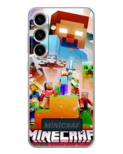 Чехол для Samsung Galaxy S26 с картинкой «Minecraft герои игры»