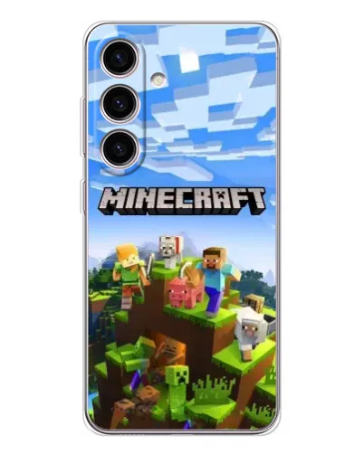 Чехол для Samsung Galaxy S26 с картинкой «Minecraft классический мир»