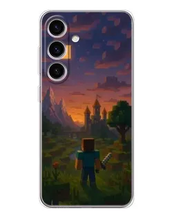 Чехол для Samsung Galaxy S26 с картинкой «Стив у башни»