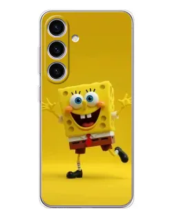 Чехол для Samsung Galaxy S26 с картинкой «Позитивный Губка Боб»