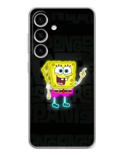 Чехол для Samsung Galaxy S26 с картинкой «Неоновый Губка Боб»