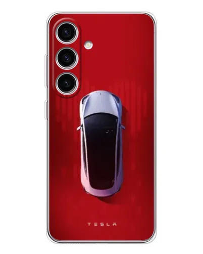 Чехол для Samsung Galaxy S26 с картинкой «Tesla Top View» Чехол для Samsung Galaxy S26 с картинкой «Tesla Top View»