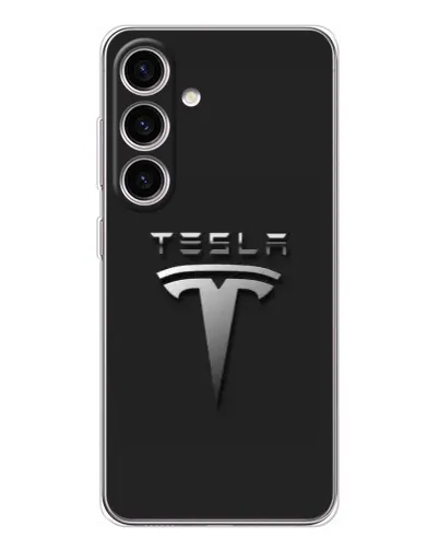 Чехол для Samsung Galaxy S26 с картинкой «Стальной логотип Tesla» Чехол для Samsung Galaxy S26 с картинкой «Стальной логотип Tesla»