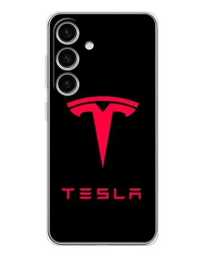 Чехол для Samsung Galaxy S26 с картинкой «Tesla Red Logo» Чехол для Samsung Galaxy S26 с картинкой «Tesla Red Logo»