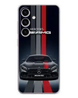 Чехол для Samsung Galaxy S26 с картинкой «Mercedes — белый карбон»