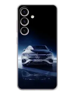 Чехол для Samsung Galaxy S26 с картинкой «Ночной Mercedes EQ»