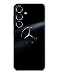 Чехол для Samsung Galaxy S26 с картинкой «Mercedes на металле»