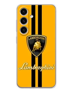 Чехол для Samsung Galaxy S26 с картинкой «Lamborghini Stripe желтый»