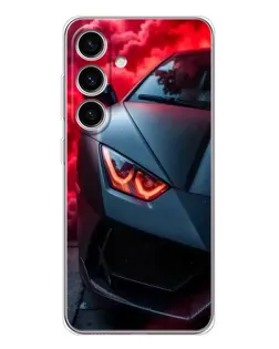 Чехол для Samsung Galaxy S26 с картинкой «Lamborghini красное сияние»