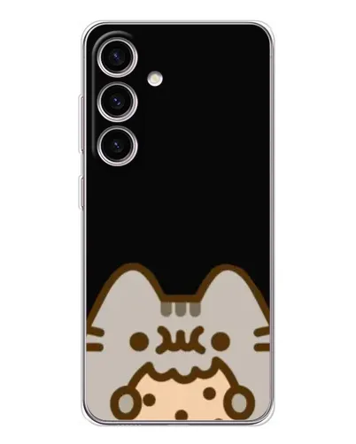 Чехол для Samsung Galaxy S26 с картинкой «Пушин на черном» Чехол для Samsung Galaxy S26 с картинкой «Пушин на черном»