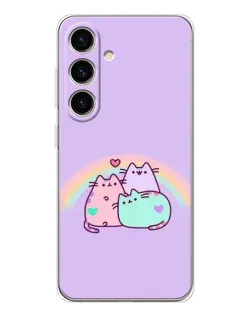 Чехол для Samsung Galaxy S26 с картинкой «Радужные Пушины»