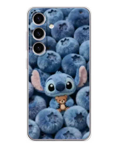 Чехол для Samsung Galaxy S26 с картинкой «Стич и голубика» Чехол для Samsung Galaxy S26 с картинкой «Стич и голубика»
