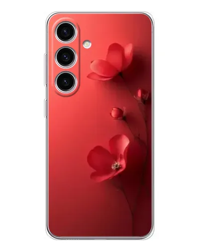 Чехол для Samsung Galaxy S26 с картинкой «Маковые соцветия»