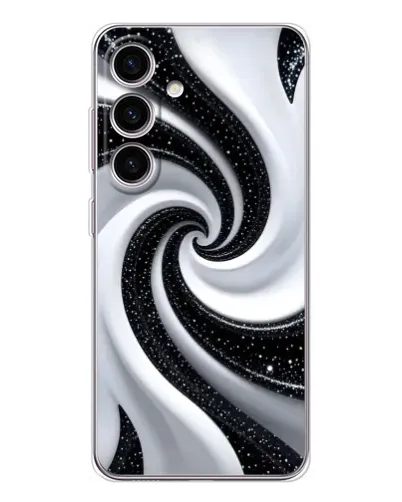 Чехол для Samsung Galaxy S26 с картинкой «Черно-белая спираль» Чехол для Samsung Galaxy S26 с картинкой «Черно-белая спираль»